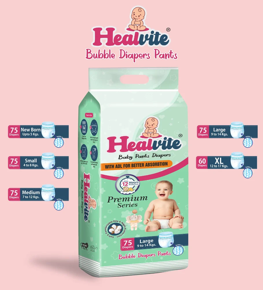 Healvite Premium Diapers